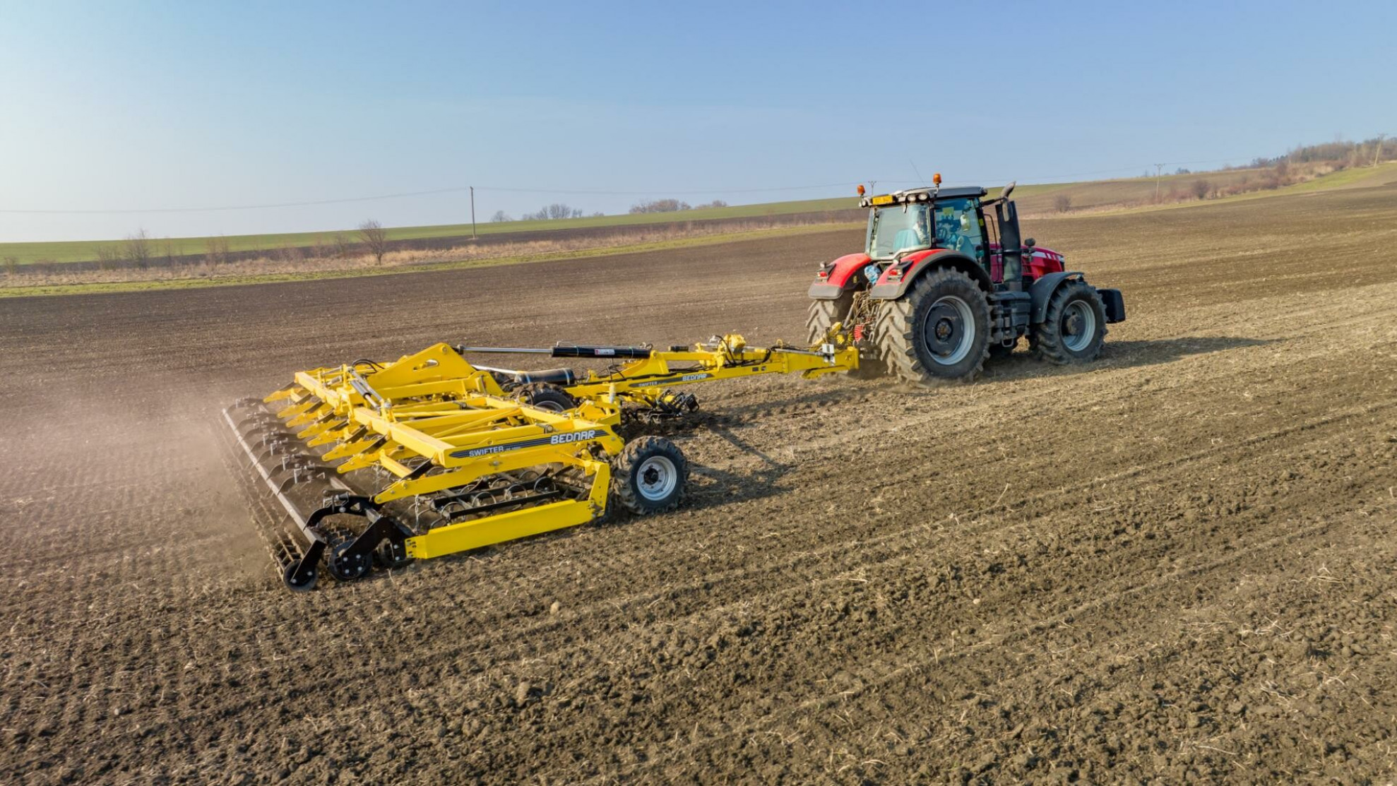 Working on a field spring planting