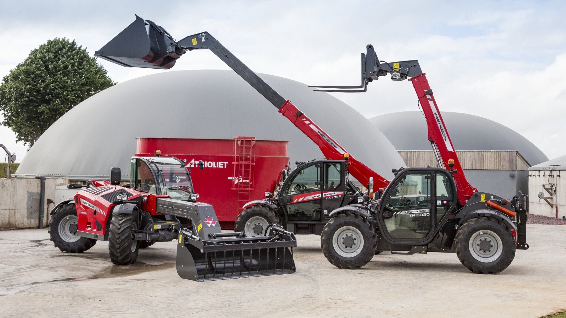 Навантажувач MF TH 7038 від Бізон-Тех