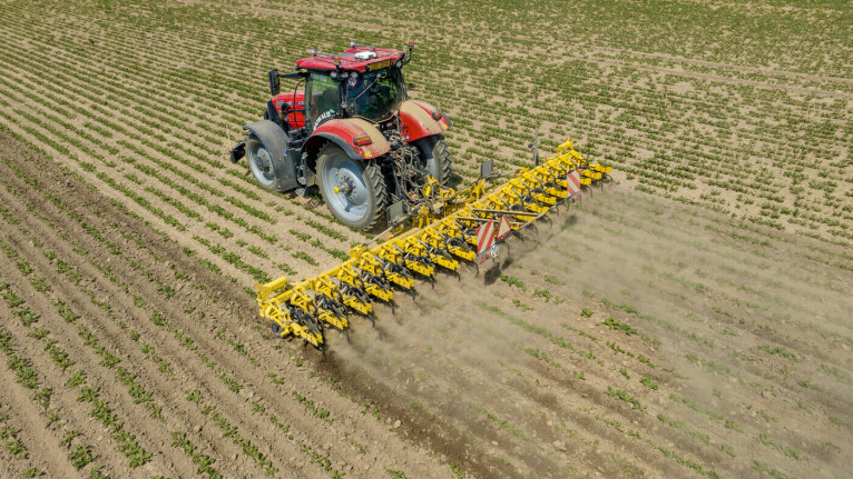 Обработка междурядья сахарной свеклы культиватор с камерой