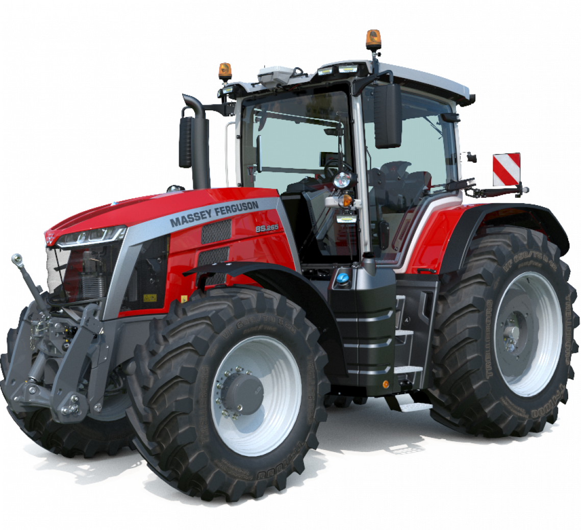 потужний новий трактор із великою кабіною